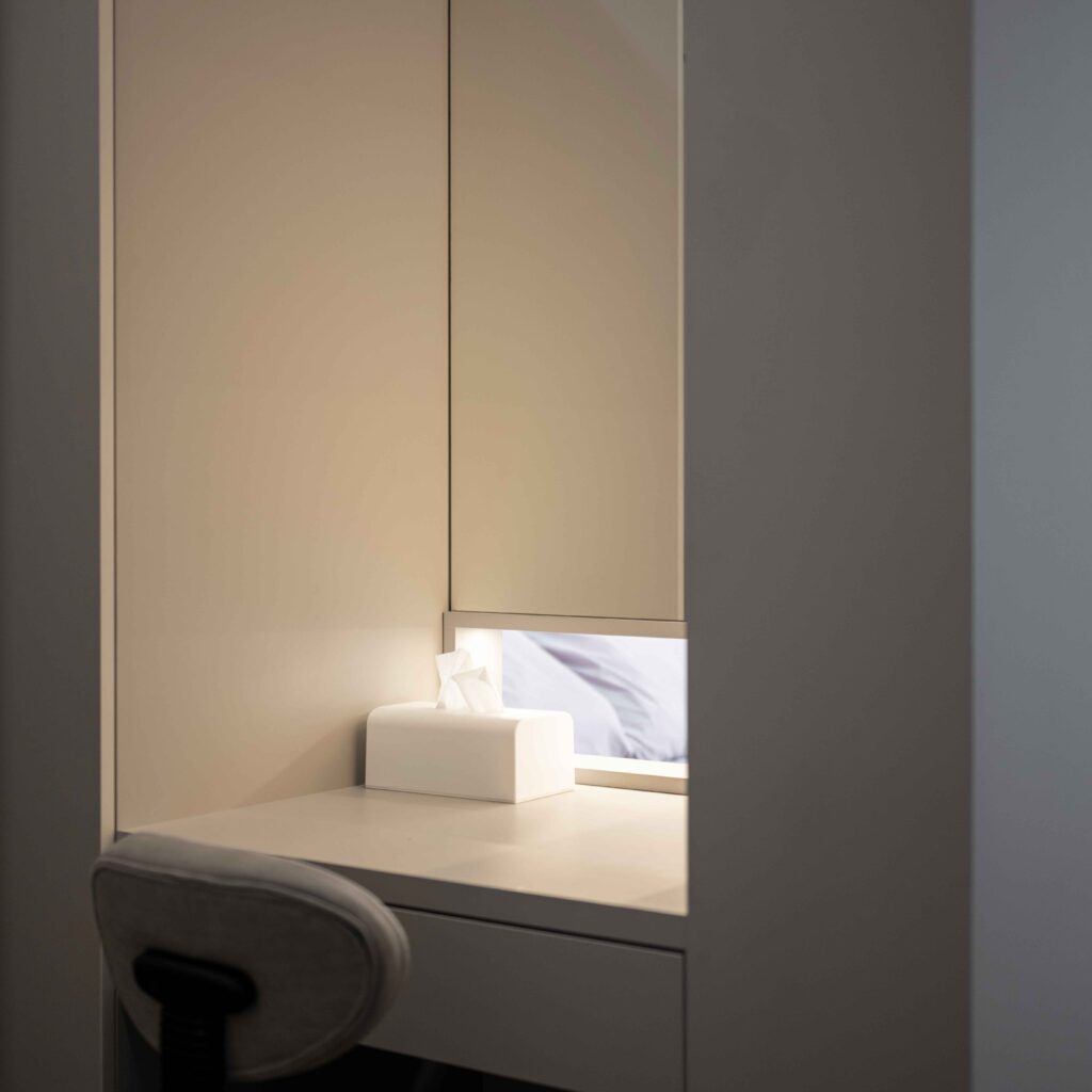 Minimalist Custom Vanity and Wardrobe Design by Design 2B