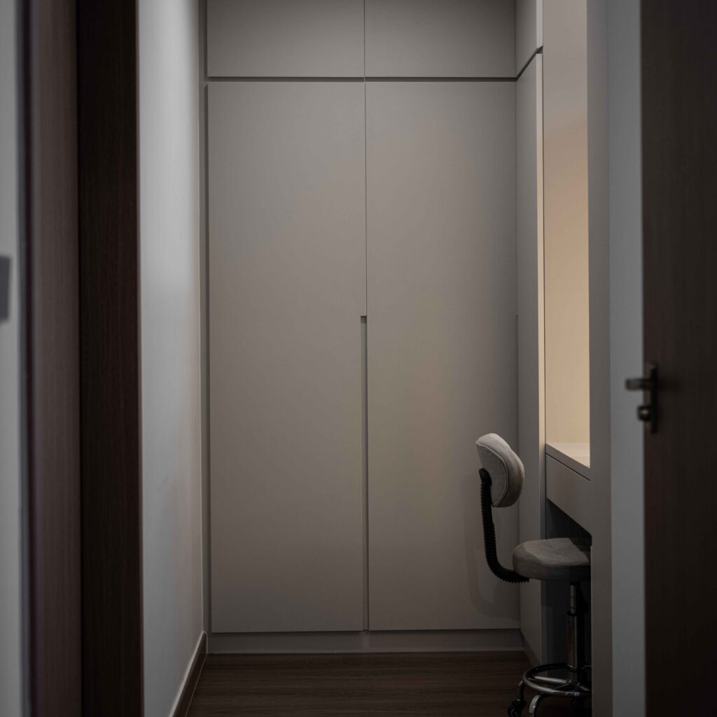 Minimalist Custom Vanity and Wardrobe Design by Design 2B