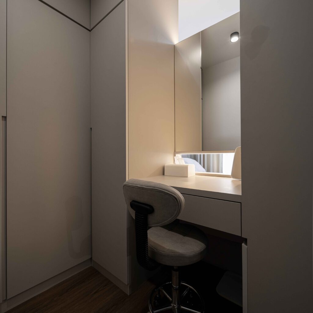 Minimalist Custom Vanity and Wardrobe Design by Design 2B