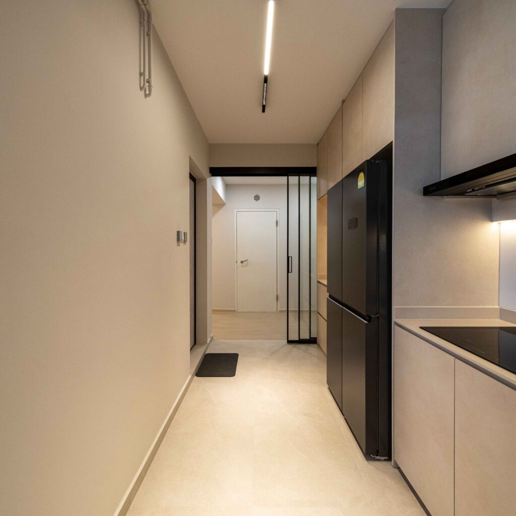 Stylish Black Frame Glass Sliding Door Design by Design 2B