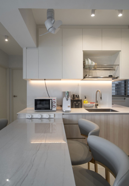 Luxury Kitchen Island and Dining Setup Design by Design 2B