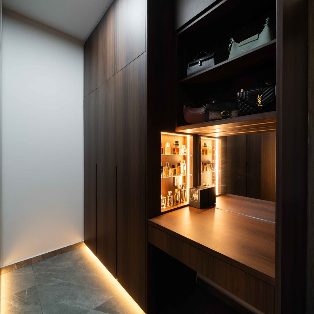 Bespoke Walk-in Closet and Vanity Area Design by Design 2B 380A Canberra Drive