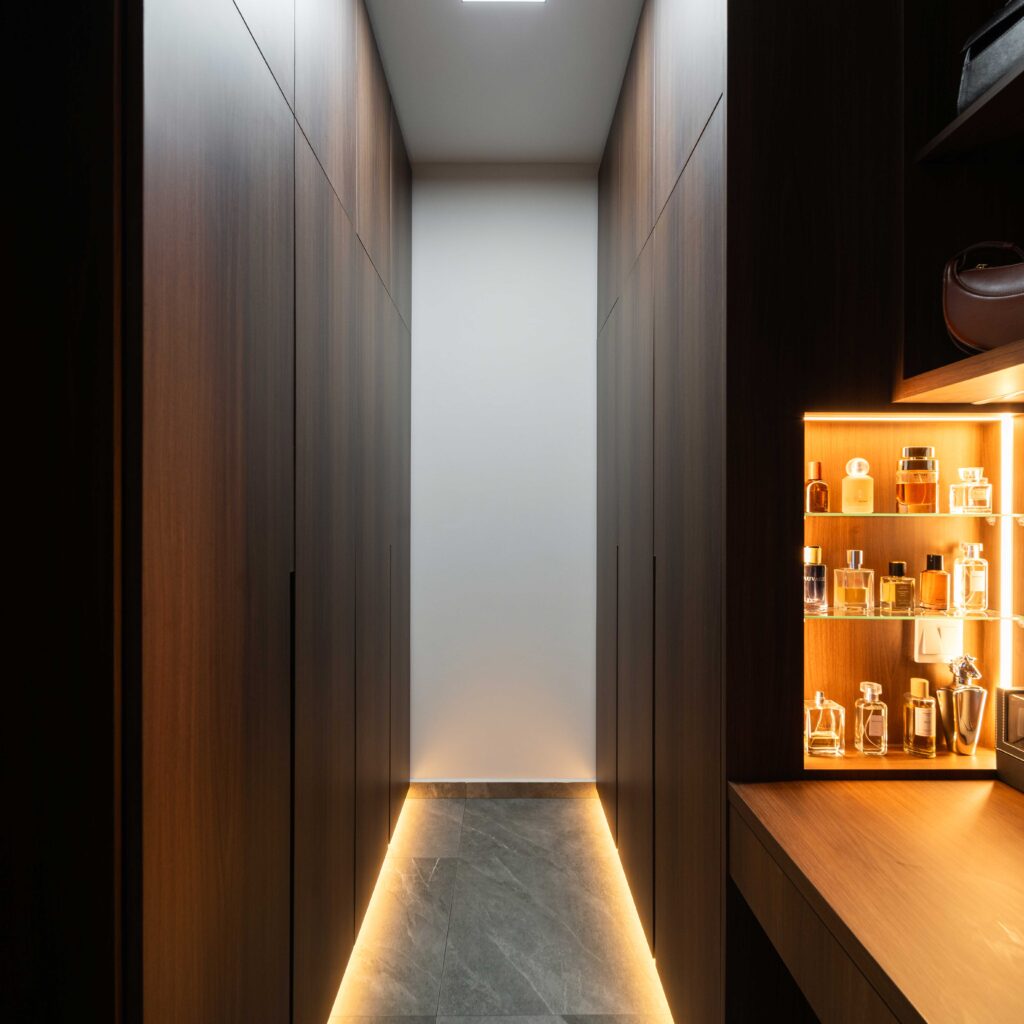 Luxury Walk-in Wardrobe Design by Design 2B at 380A Canberra Drive