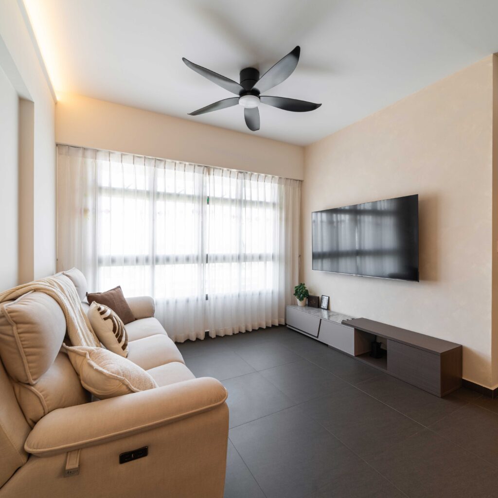 380A Canberra Drive Modern HDB Living Room Renovation by Design 2B