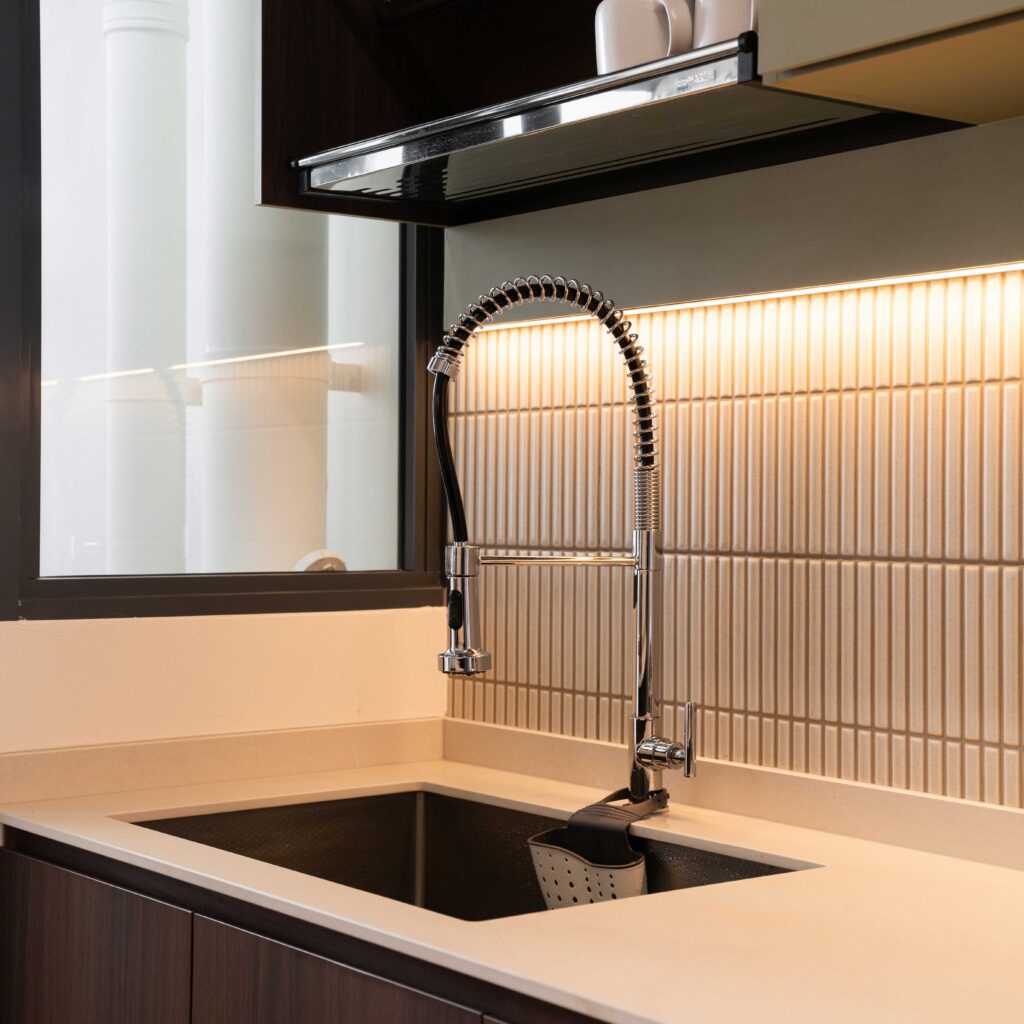 Design 2B Modern Kitchen Renovation 380A Canberra Drive Singapore Sink Details